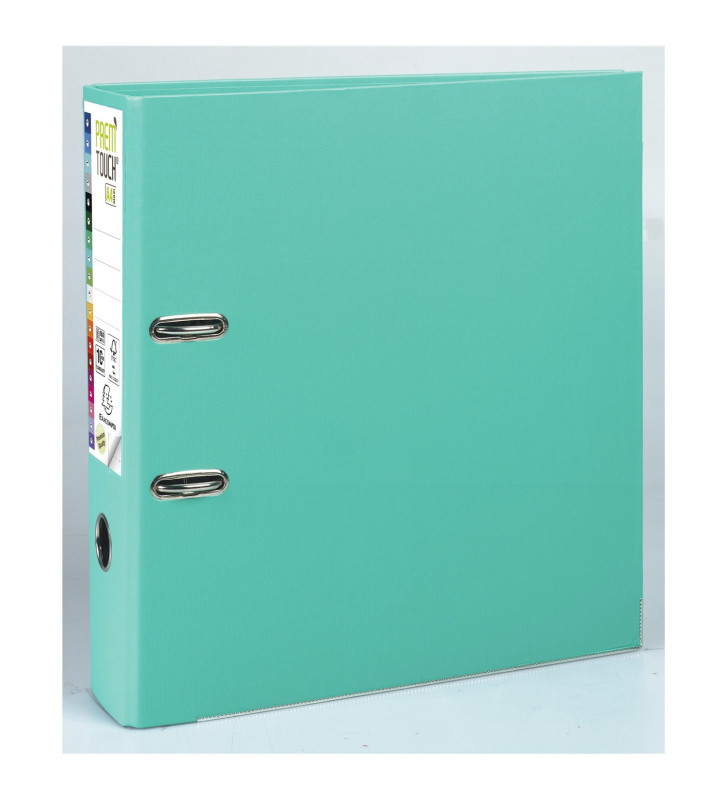 Classeur à levier Prem'Touch intérieur et extérieur en polypropylène - Dos 80mm - A4 maxi. - Ve...