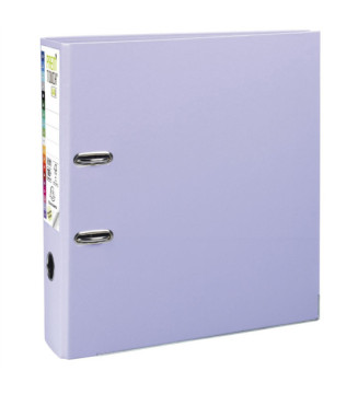 Classeur à levier Prem'Touch Revetu polypropylène - Dos 80mm - A4 maxi - Lilas