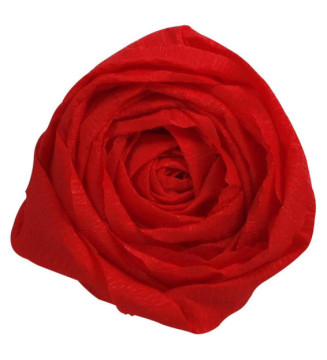 Paquet 10 feuilles Papier Crépon pliées 60% au format 2,50x0,50m - Rouge