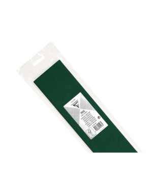 Rouleau de papier crépon 75% 2,50x0,50m vert bouteille