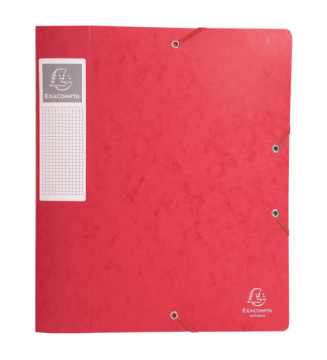 Boite de classement Cartobox Dos 60mm Carte lustrée - A4 - Rouge