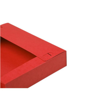 Boite de classement Cartobox Dos 60mm Carte lustrée - A4 - Rouge