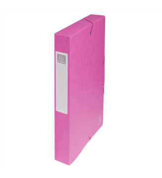 Boite de classement Exabox Dos 40mm Carte lustrée - A4 - Coloris Aléatoire