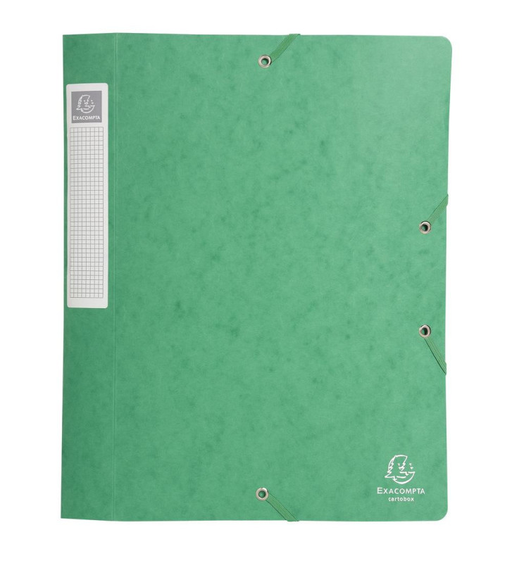 Boite de classement livrée à plat Cartobox Dos 40mm Carte lustrée - A4 Vert