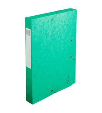 Boite de classement livrée à plat Cartobox Dos 40mm Carte lustrée - A4 Vert