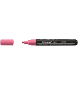 Marqueur pointe moyenne FREE acrylic T300 rose