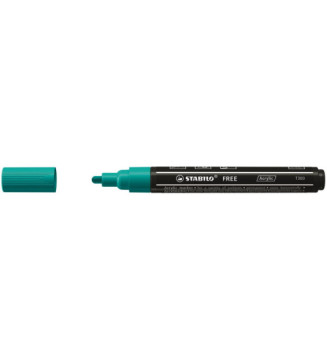 Marqueur pointe moyenne FREE acrylic T300 vert turquoise