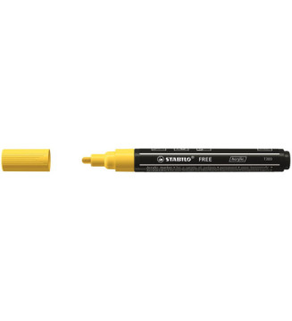 Marqueur pointe moyenne FREE acrylic T300 jaune