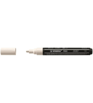 Marqueur pointe moyenne FREE acrylic T300 blanc