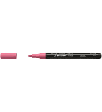 Marqueur pointe fine FREE acrylic T100 rose