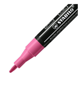 Marqueur pointe fine FREE acrylic T100 rose