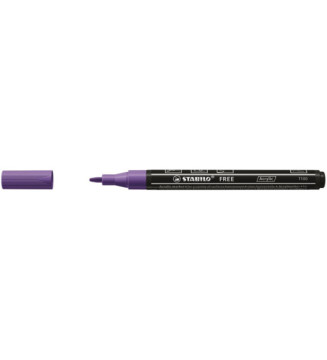 Marqueur pointe fine FREE acrylic T100 violet