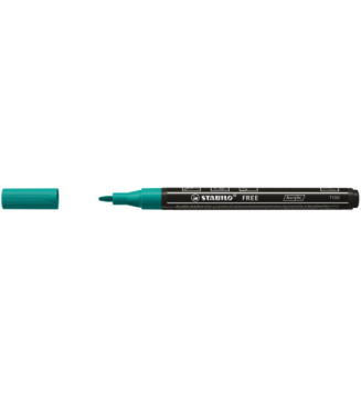 Marqueur pointe fine FREE acrylic T100 vert turquoise