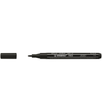 Marqueur pointe fine FREE acrylic T100 noir