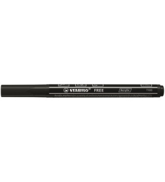 Marqueur pointe fine FREE acrylic T100 noir