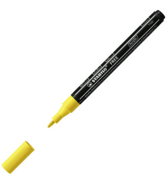 Marqueur pointe fine FREE acrylic T100 jaune
