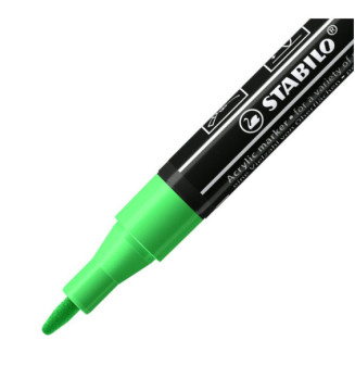 Marqueur pointe fine FREE acrylic T100 vert feuille