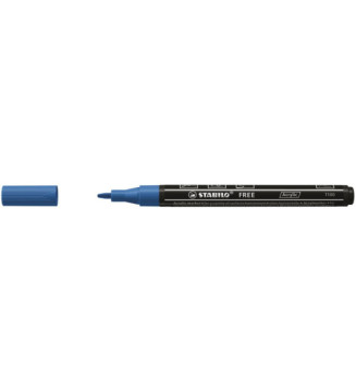 Marqueur pointe fine FREE acrylic T100 bleu foncé