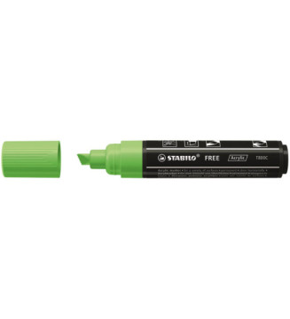 Marqueur pointe large FREE acrylic T800C vert clair
