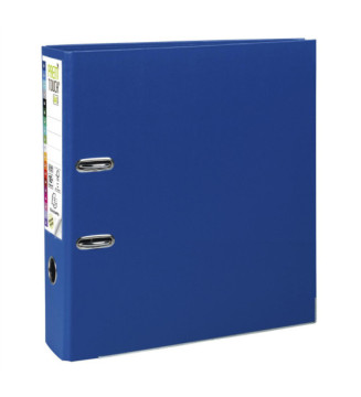 Classeur à levier Prem'Touch en polypropylène - Dos 80mm - A4 maxi - Bleu foncé