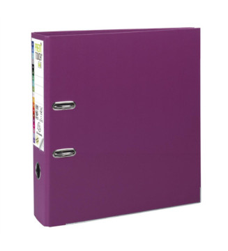 Classeur à levier Prem'Touch polypropylène - Dos 80mm - A4 maxi - Fuchsia