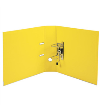 Classeur à levier Prem'Touch Polypropylène - Dos 80mm - A4 maxi - Jaune
