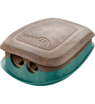 Taille-crayon 2 usages PULSE SMILING PLANET, bleu/brun