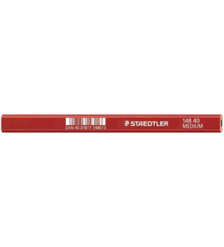 Crayon de charpentier Moyen Ovale Corps Marron rouge  Mine 2H