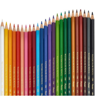 Boite de 24 Crayons de Couleur Aquarellables