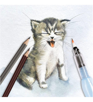 Boite de 24 Crayons de Couleur Aquarellables