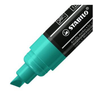 Marqueur pointe large FREE acrylic T800C vert turquoise