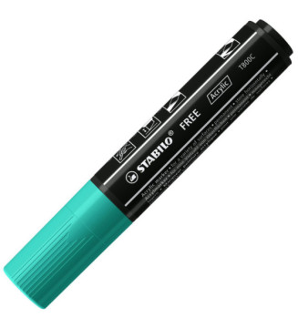 Marqueur pointe large FREE acrylic T800C vert turquoise