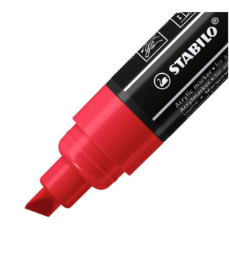 Marqueur pointe large FREE acrylic T800C rouge foncé