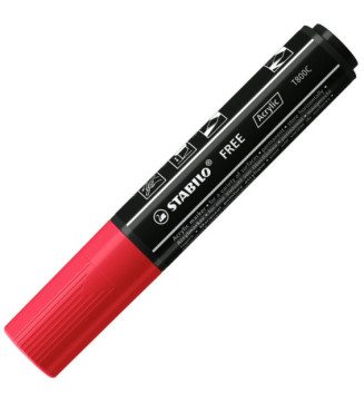 Marqueur pointe large FREE acrylic T800C rouge foncé