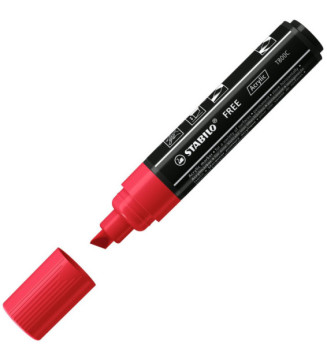 Marqueur pointe large FREE acrylic T800C rouge foncé