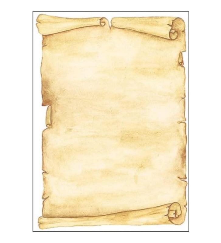 Papier à Lettres Imprimable Design Parchemin  A4 90 g 50 feuilles