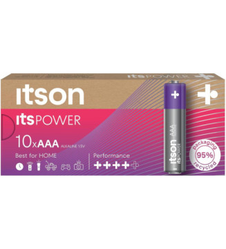 Pack de 10 Piles Alcalines LR03/AAA 1,5V ItsPOWER