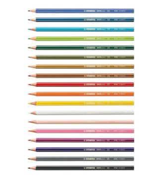 Étui 18 crayons de couleur GREENcolors Recyclés Assortis