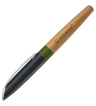 Stylo-plume  Grow - vert mousse/bois de chêne