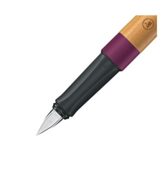 Stylo-plume  Grow - violet prune/bois de cerisier