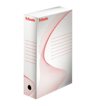 Boîte d'archivage BOXY carton 25 x 35 cm Dos de 80 mm Blanc