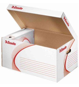 Container Archivage carton ondulé blanc (L)560 x (P)370 x (H)275 mm à l'unité