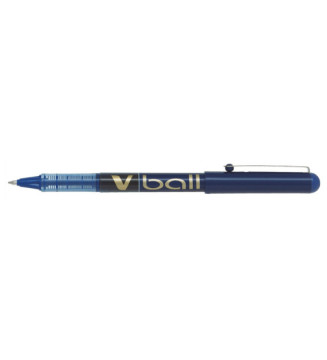 Stylo roller V Ball VB7 encre liquide Pointe métal Moyenne Bleu