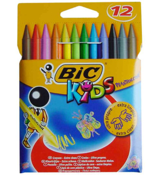 Etui de 12 Craies de coloriage KIDS PLASTIDECOR 12 Couleurs