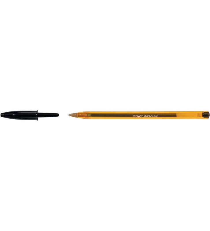 Stylo bille CRISTAL FINE Pointe Fine Noir