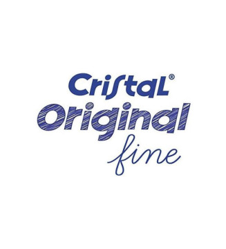 Stylo bille CRISTAL FINE Pointe Fine Noir