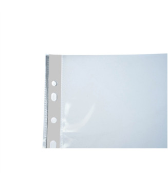 Etui de 100 pochettes perforées polypropylène lisse 9/100e - A4