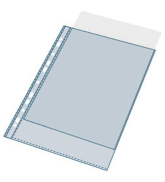 Etui de 100 pochettes perforées polypropylène lisse 9/100e - A4