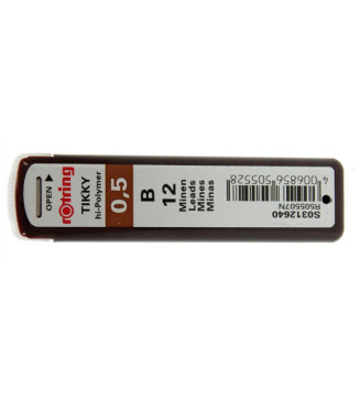 Etui de 12 mines Tikky Pour porte-mines 0,5 mm B