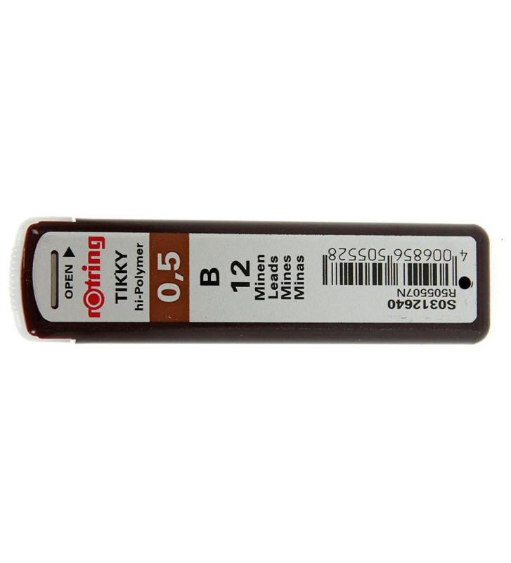 Etui de 12 mines Tikky Pour porte-mines 0,5 mm B